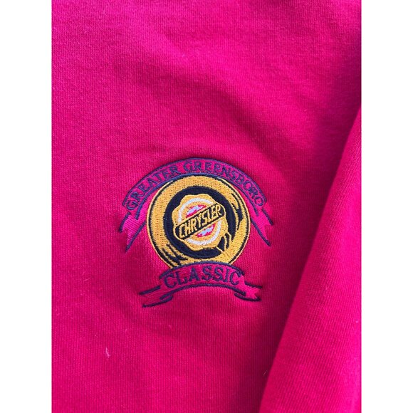 Vintage Tommy Hilfiger Golf Red XXL Sweatshirt Greater Greensboro Classic A4 - Picture 2 of 5